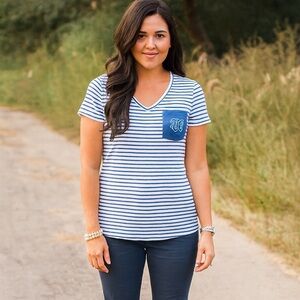 columbia pfg striped v neck t shirt